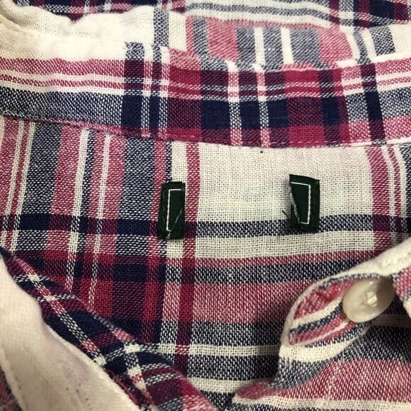 𝅺roots Plaid Linen Blend Long Sleeve - Picture 11 of 11